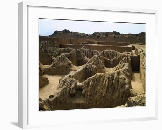 The Ruins of Tschudi Palace in Chan Chan-null-Framed Giclee Print