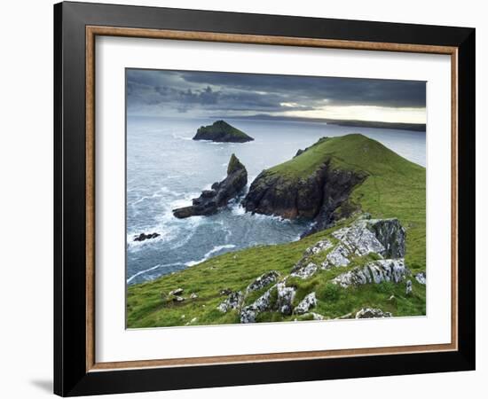 The Rumps, Pentire Point, Cornwall, England, United Kingdom, Europe-Jeremy Lightfoot-Framed Photographic Print