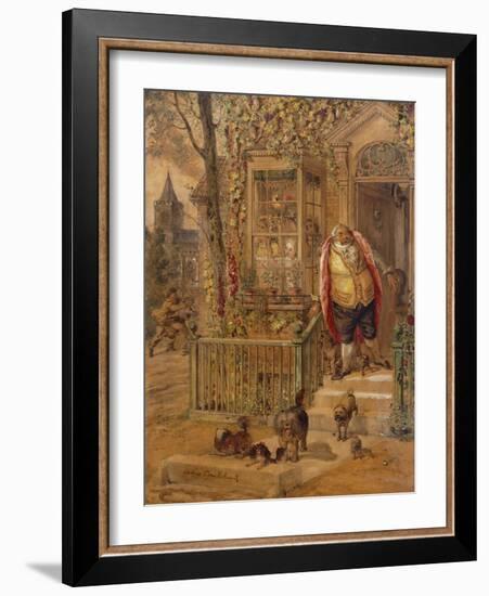 The Run-Away Knock-George Cruikshank-Framed Giclee Print