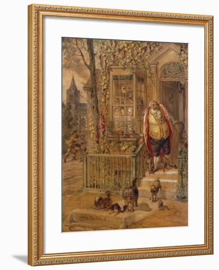 The Run-Away Knock-George Cruikshank-Framed Giclee Print