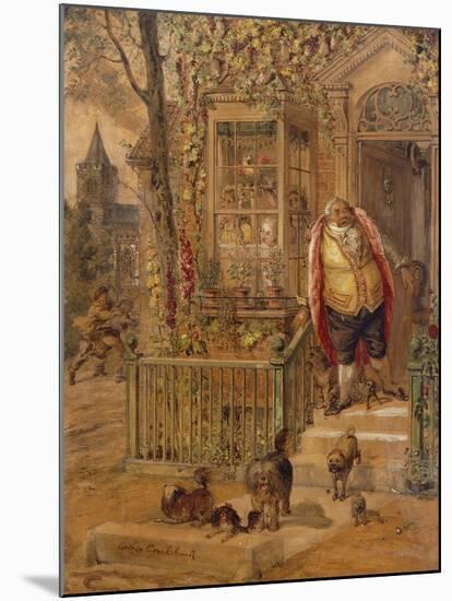 The Run-Away Knock-George Cruikshank-Mounted Giclee Print