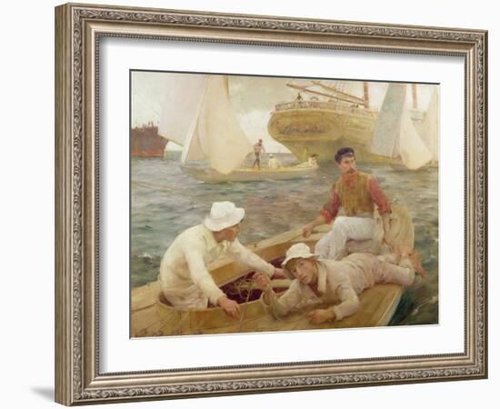 The Run Home, 1902-Henry Scott Tuke-Framed Giclee Print