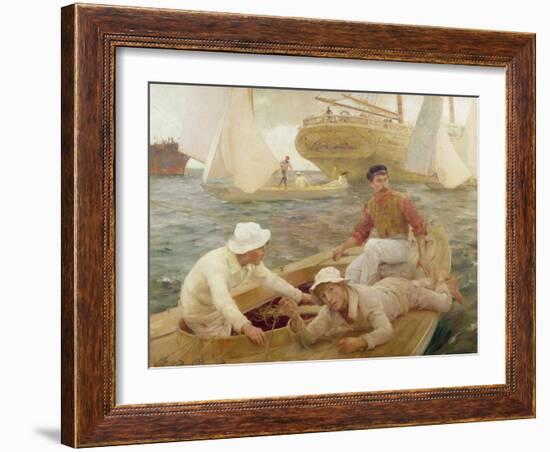 The Run Home, 1902-Henry Scott Tuke-Framed Giclee Print