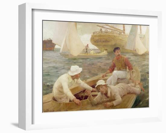 The Run Home, 1902-Henry Scott Tuke-Framed Giclee Print