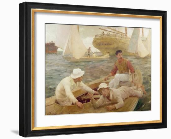 The Run Home, 1902-Henry Scott Tuke-Framed Giclee Print