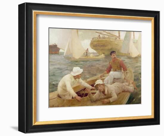 The Run Home, 1902-Henry Scott Tuke-Framed Giclee Print