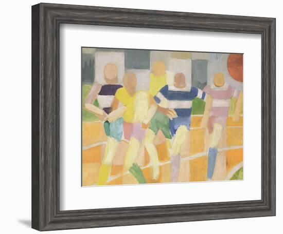 The Runners, c.1924-Robert Delaunay-Framed Giclee Print