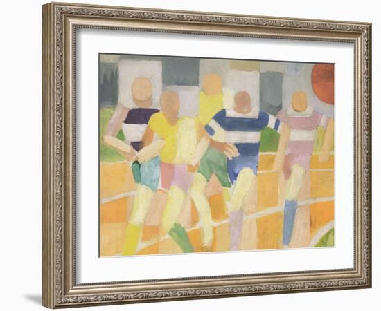 The Runners, c.1924-Robert Delaunay-Framed Giclee Print