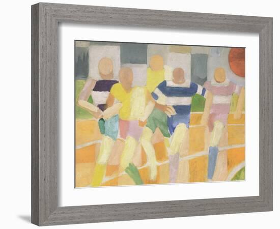 The Runners, c.1924-Robert Delaunay-Framed Giclee Print