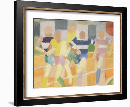 The Runners, c.1924-Robert Delaunay-Framed Giclee Print