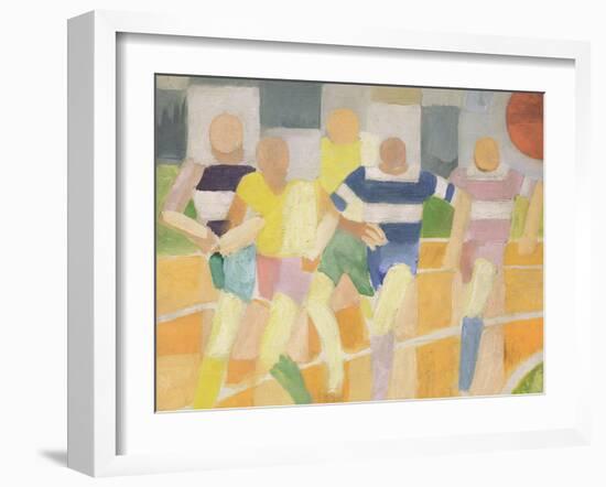 The Runners, c.1924-Robert Delaunay-Framed Giclee Print