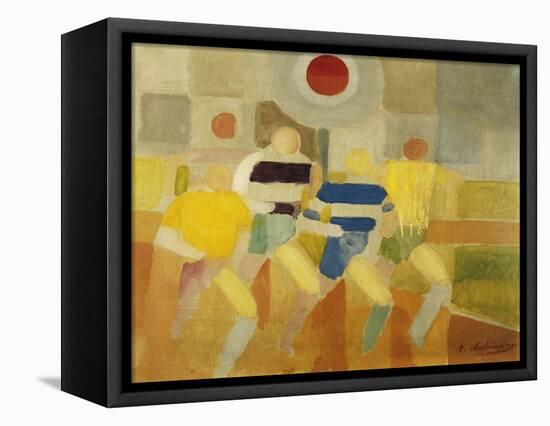 The Runners on Foot, C.1920-Robert Delaunay-Framed Premier Image Canvas