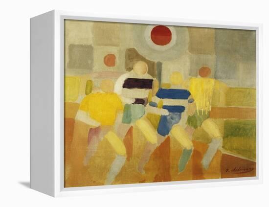 The Runners on Foot, C.1920-Robert Delaunay-Framed Premier Image Canvas