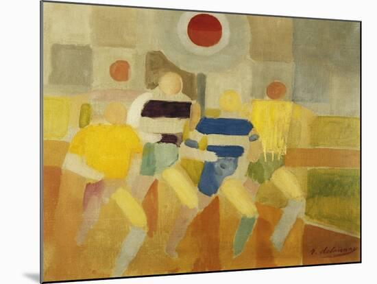 The Runners on Foot, C.1920-Robert Delaunay-Mounted Giclee Print