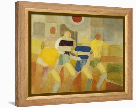 The Runners on Foot-Robert Delaunay-Framed Premier Image Canvas