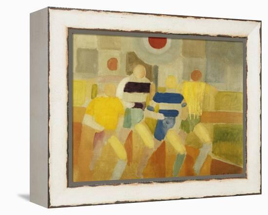 The Runners on Foot-Robert Delaunay-Framed Premier Image Canvas