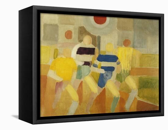 The Runners on Foot-Robert Delaunay-Framed Premier Image Canvas