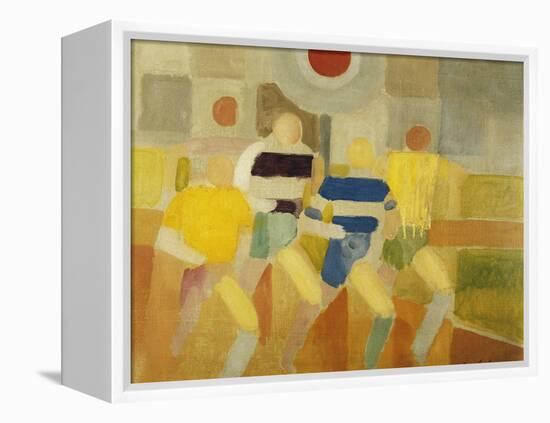 The Runners on Foot-Robert Delaunay-Framed Premier Image Canvas