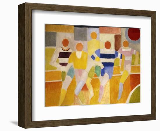 The Runners-Robert Delaunay-Framed Premium Giclee Print