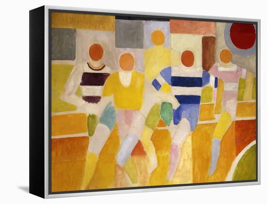 The Runners-Robert Delaunay-Framed Premier Image Canvas