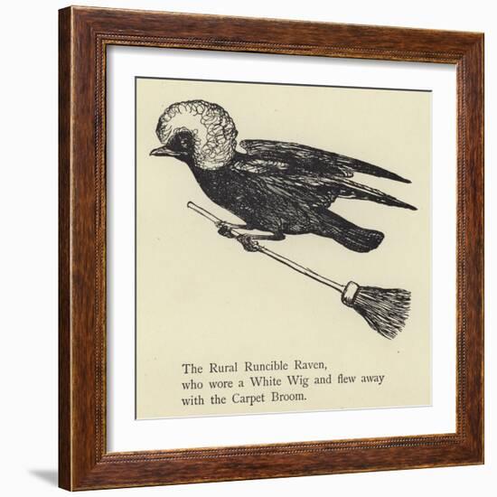 The Rural Runcible Raven-Edward Lear-Framed Giclee Print