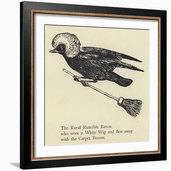 The Rural Runcible Raven-Edward Lear-Framed Giclee Print