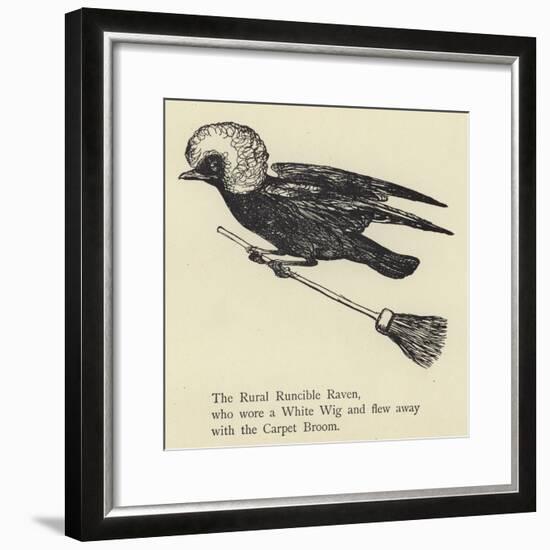 The Rural Runcible Raven-Edward Lear-Framed Giclee Print