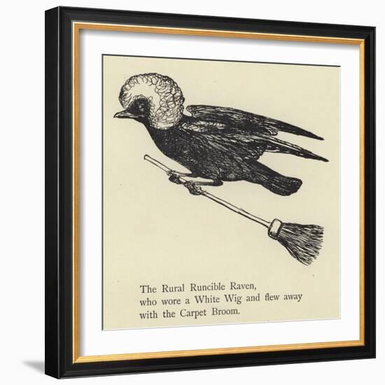 The Rural Runcible Raven-Edward Lear-Framed Giclee Print