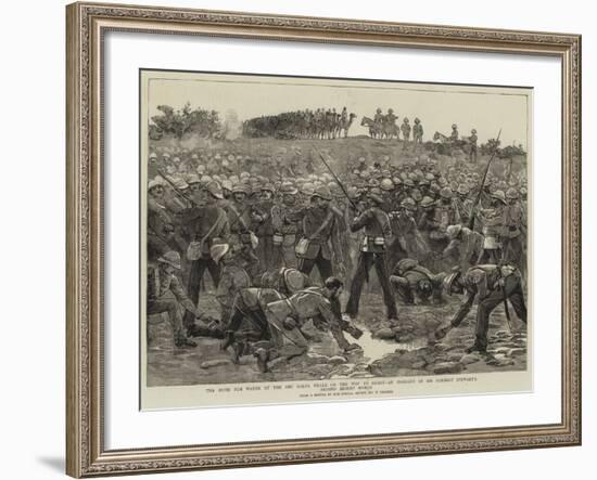 The Rush for Water at the Abu Halfa Wells on the Way to Gubat-Frederic Villiers-Framed Giclee Print