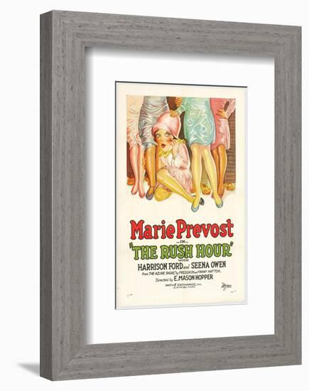 The Rush Hour - 1928-null-Framed Giclee Print