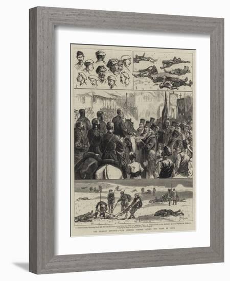 The Russian Advance, with General Gourko across the Plain of Sofia-null-Framed Giclee Print