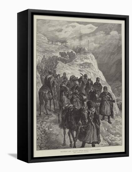 The Russian Army, Caucasian Cossacks Crossing a Pass in Daghestan-Johann Nepomuk Schonberg-Framed Premier Image Canvas