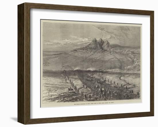 The Russian Expedition to Khiva, First Sight of Water after Crossing the Desert-null-Framed Giclee Print