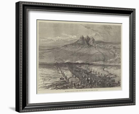 The Russian Expedition to Khiva, First Sight of Water after Crossing the Desert-null-Framed Giclee Print