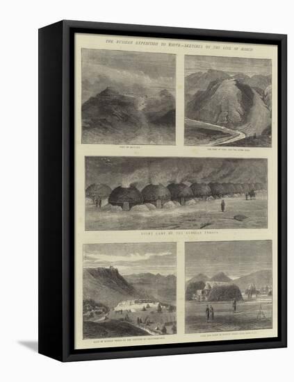 The Russian Expedition to Khiva, Sketches on the Line of March-null-Framed Premier Image Canvas