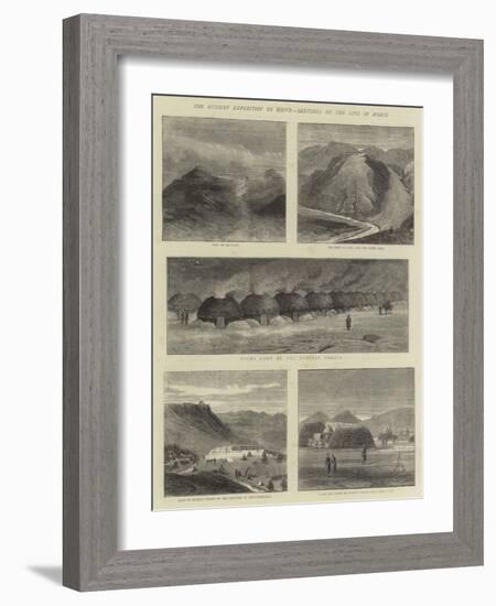 The Russian Expedition to Khiva, Sketches on the Line of March-null-Framed Giclee Print