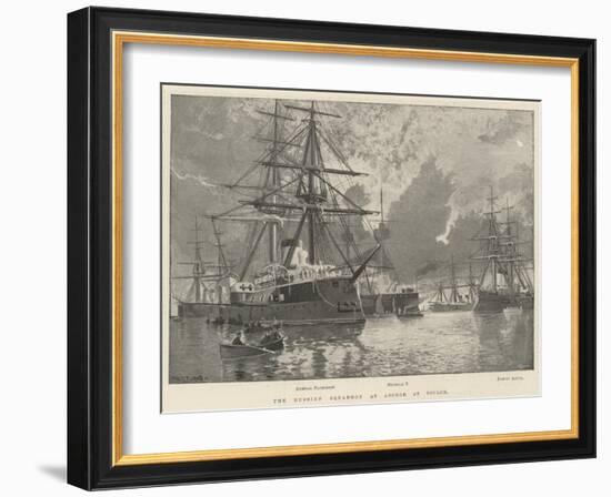 The Russian Squadron at Anchor at Toulon-Fred T. Jane-Framed Giclee Print