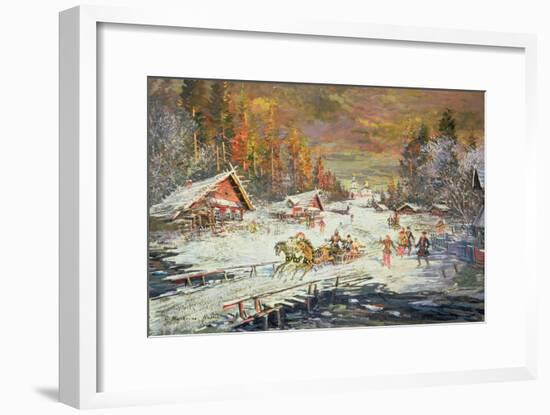 The Russian Winter, 1900-10-Konstantin A. Korovin-Framed Giclee Print