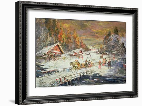 The Russian Winter, 1900-10-Konstantin A. Korovin-Framed Giclee Print