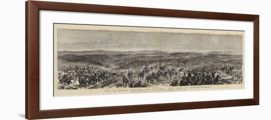 The Russians Leaving San Stefano, Last Look at Constantinople-Frederic Villiers-Framed Giclee Print