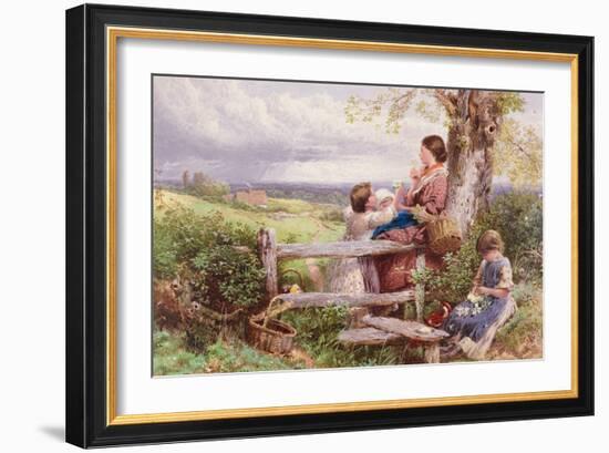 The Rustic Stile-Myles Birket Foster-Framed Giclee Print