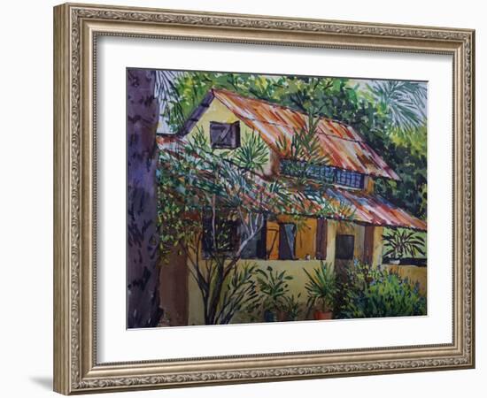 The Rusty Roof 2021 (oil)-Tilly Willis-Framed Giclee Print