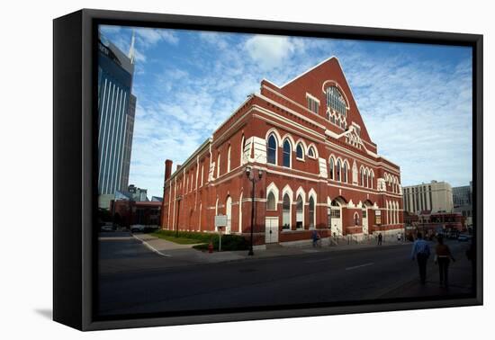 The Ryman Auditorium in Nashville Tennessee-null-Framed Premier Image Canvas