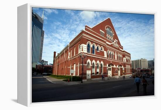 The Ryman Auditorium in Nashville Tennessee-null-Framed Premier Image Canvas