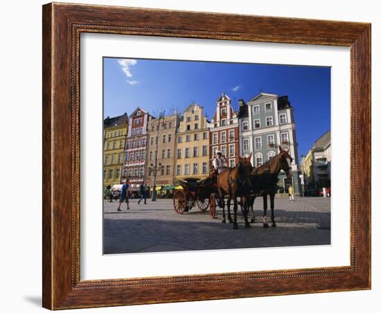 The Rynek (Town Square), Wroclaw, Silesia, Poland, Europe-Gavin Hellier-Framed Photographic Print