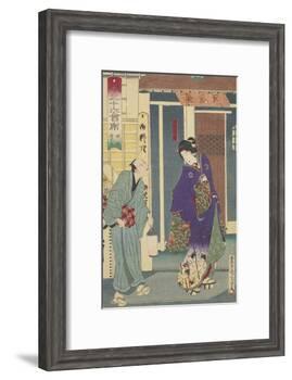 The Ryukotei Restaurant in Yanagibashi, 1878-Toyohara Kunichika-Framed Giclee Print
