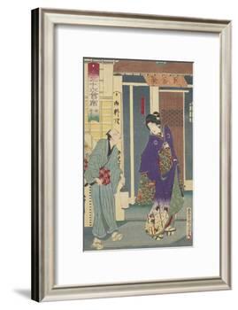 The Ryukotei Restaurant in Yanagibashi, 1878-Toyohara Kunichika-Framed Giclee Print