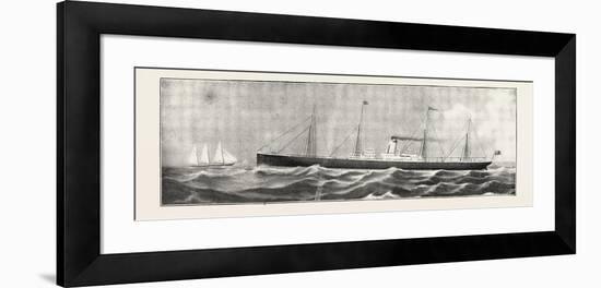 The S.S. Cheshire, the New Steamer for Rangoon and Burma Direct-null-Framed Giclee Print