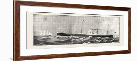 The S.S. Cheshire, the New Steamer for Rangoon and Burma Direct-null-Framed Giclee Print