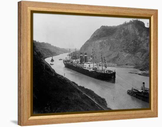 The S.S. Kronland in Panama-null-Framed Premier Image Canvas